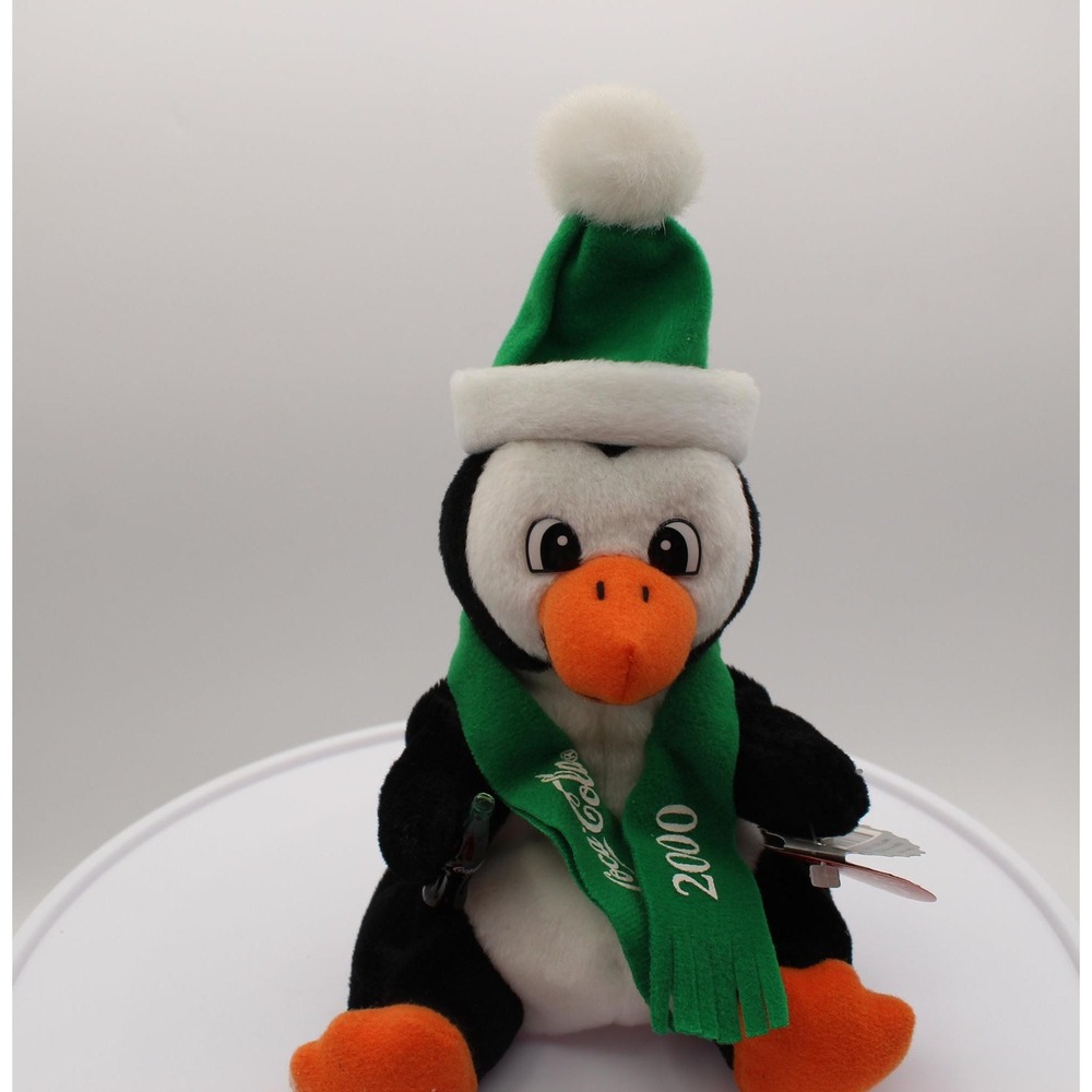 Vintage Coca-Cola Penguin in a 2000 Scarf Style #0280